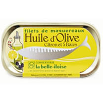 Makrelenfilet mit Olivenöl, Zitrone und 5 Beeren 